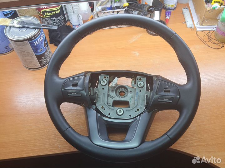 Перетяжка Руля kia rio 3, 4, Cerato, с подогревом