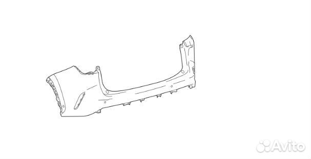 Бампер задний Lexus Nx 200 2021-2024