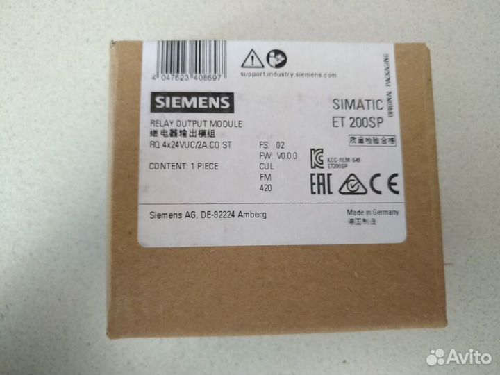 Siemens новые 6ES7132-6GD51-0BA0