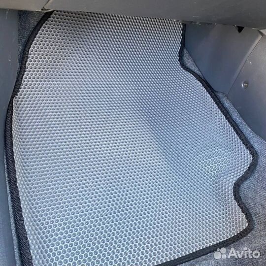 Коврики EVA 3Д на RAV4 XA10 серый+черный