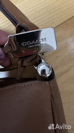 Оригинальная сумка Coach из натуральной кожи