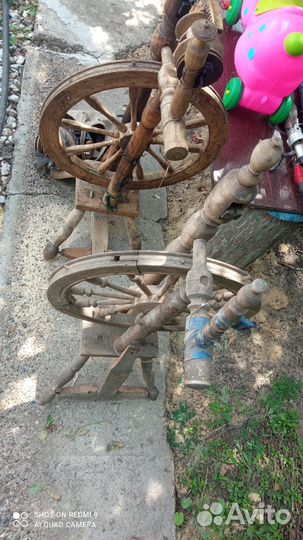 Прялка деревянная старинная