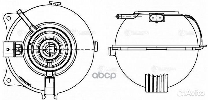 Бачок расширит, охл, жидкости для а/м VW Polo S