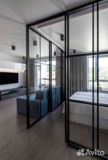 Стеклянные перегородки межкомнатные