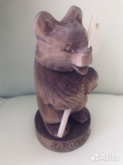 Сувенир подарок «Медведь из дерева»