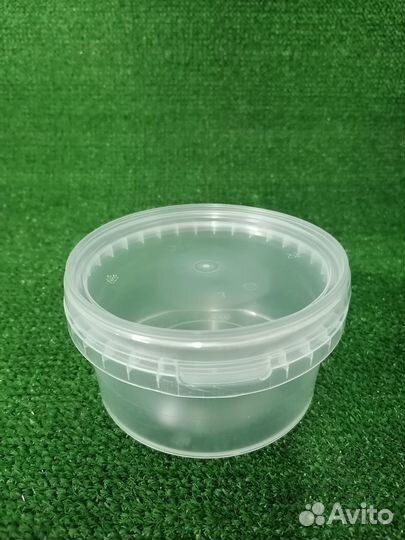 Банка Полипропилен 550мл, с крышкой, термостойкая