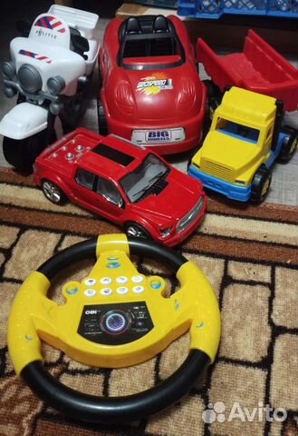 Машинки, руль музыкальный