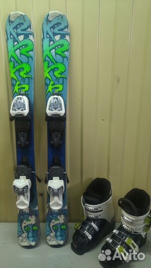 Горные лыжи с ботинками детские