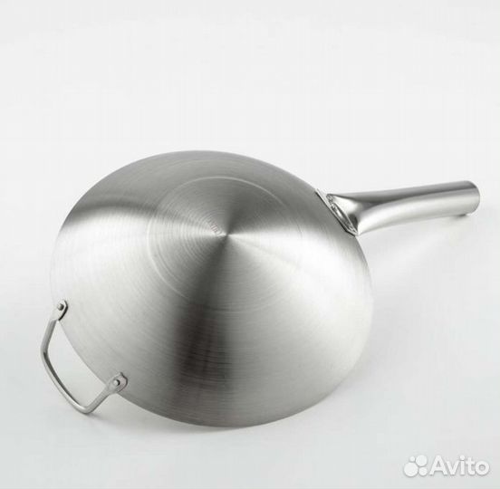 Сковорода-Wok из нержавеющей стали, d28 см