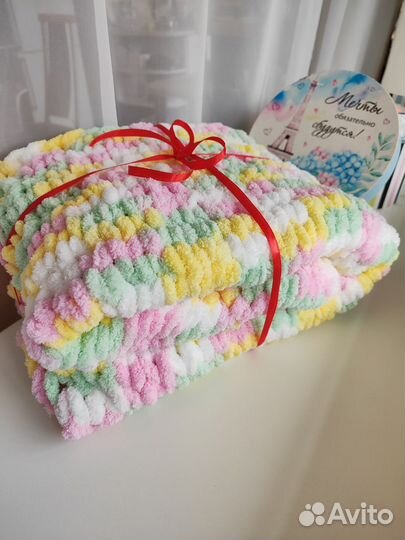 Плед детский плюшевый