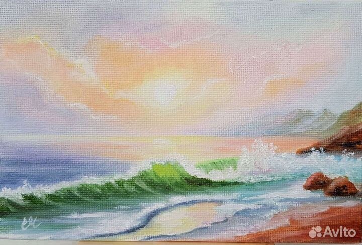 Картины маслом, миниатюры 10х15