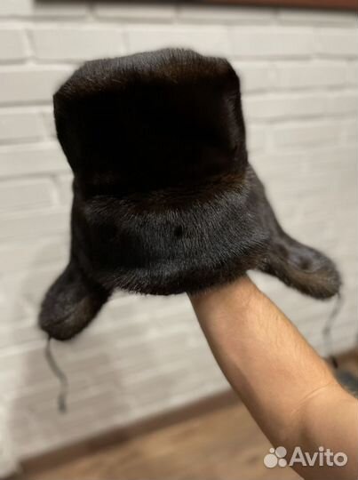 Норковая шапка ушанка