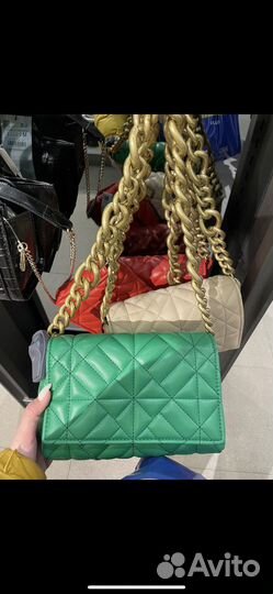 Сумка zara зеленая