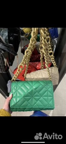 Сумка zara зеленая