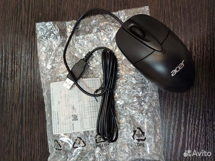 Мышь проводная acer moanuoa USB Black