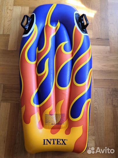 Надувной плот матрас intex с ручками