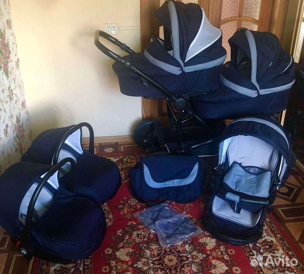 Коляска для двойни Tutis Duo Terra Zippy 3в1