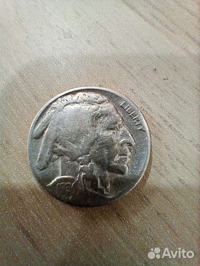 Монеты США 5 центов Buffalo Nichel 1934г