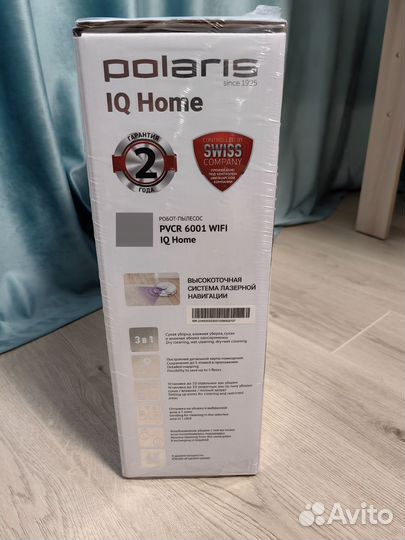 Робот пылесос polaris pvcr 6001 iq home aqua белый
