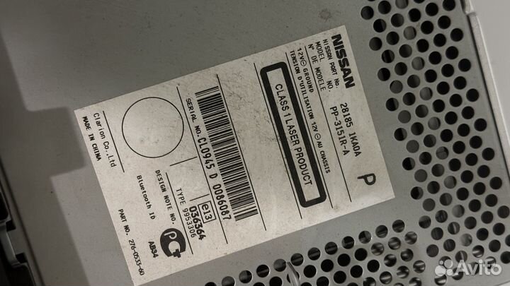 Магнитола nissan juke штатная 2014