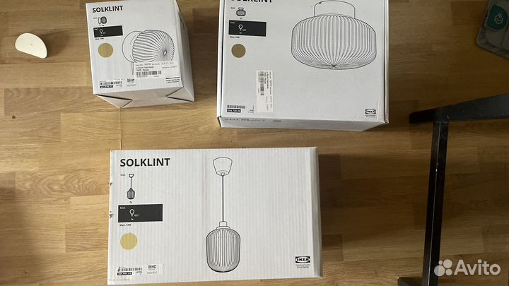 Светильник потолочный Solklint IKEA новый