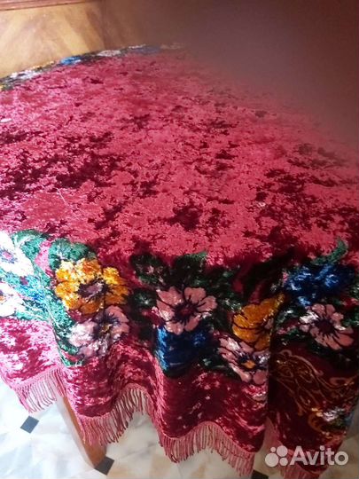 Скатерть плюш бархат СССР