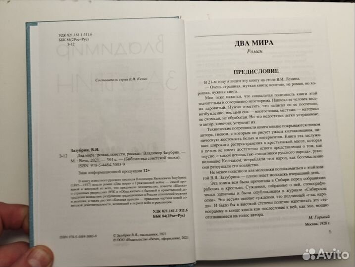 «Два мира» Владимир Зазубрин