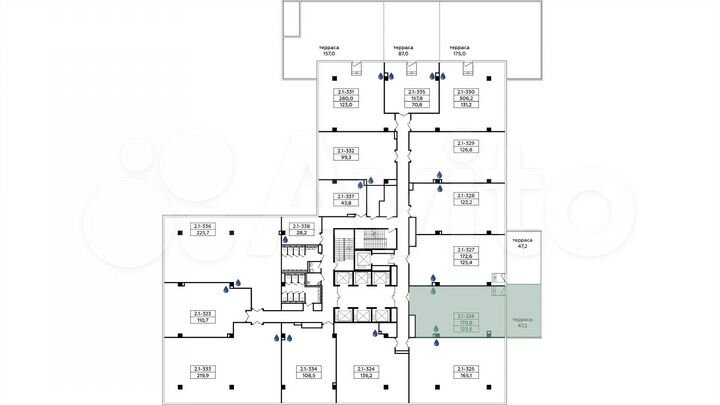 Продается помещение под офис площадью 170.8 кв.м