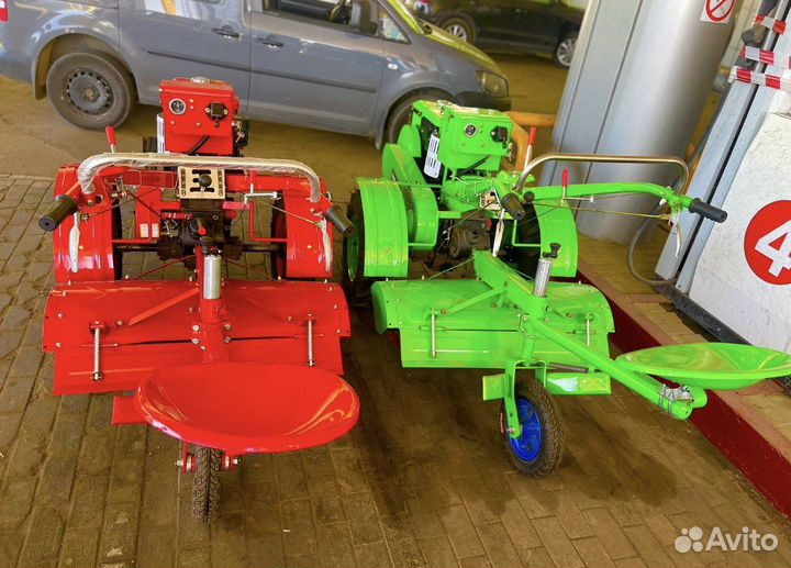 Дизельный мотоблок Хопер мт15Е + Почвофреза / плуг
