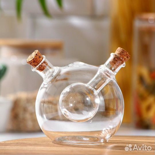 Бутыль стеклянная для соусов и масла 2 в 1 «Фьюжн