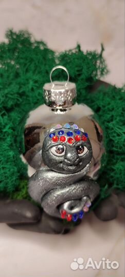 Елочные игрушки из полимерной глины