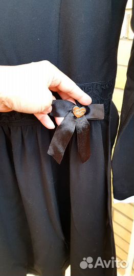 Школьное платье чёрное для девочки 116