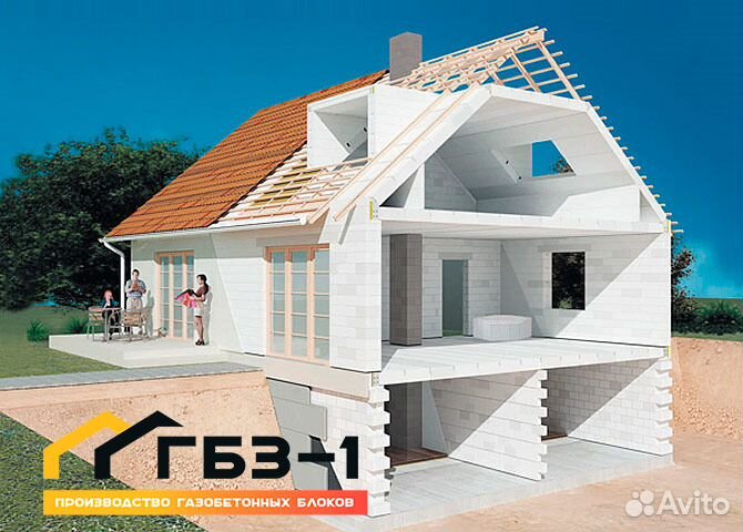 Блоки газобетонные 60х20х30 без утеплителя