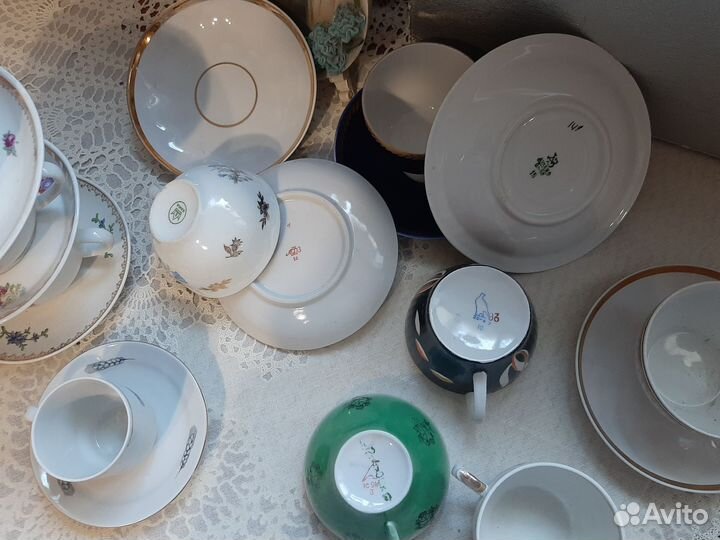 Чашка с блюдцем СССР -подборка