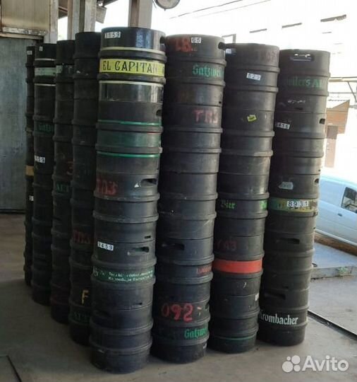 Кеги пивные б/у 30л, полиуретан, тип А, 150шт