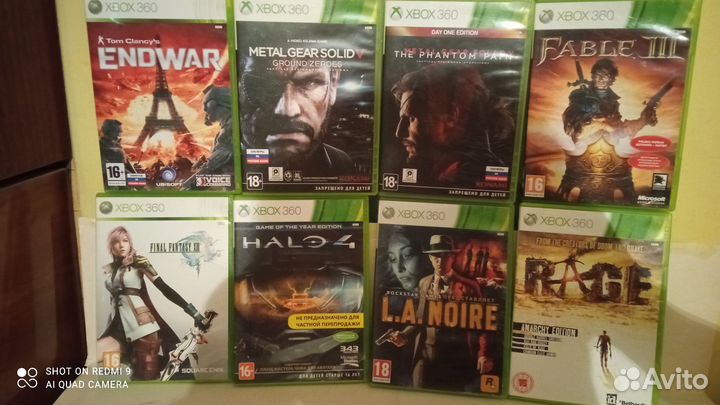 Диски лицензионные Xbox 360 и другое