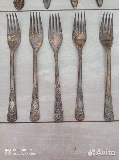 Ложки вилки мельхиоровые СССР