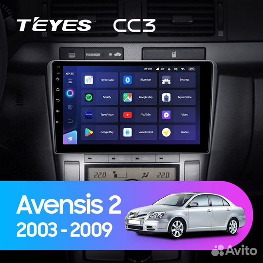 Магнитола Teyes CC3 3/32 Toyota Avensis