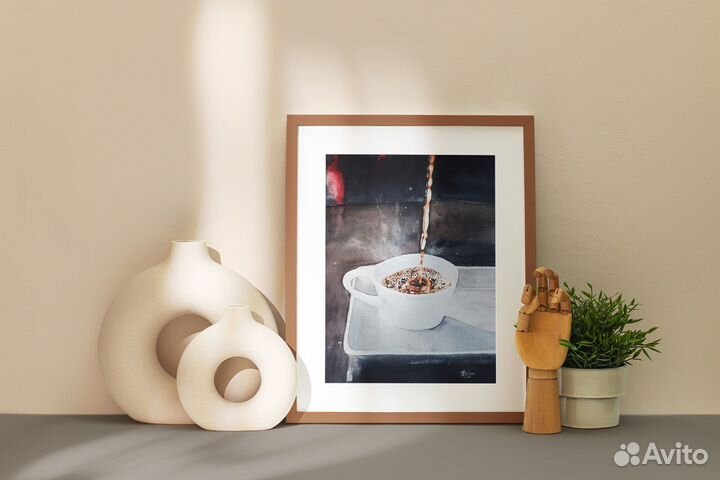 Картины акварелью в интерьер