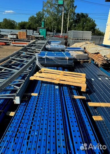 Складские стеллажи металлические Полиметалл б/у ло