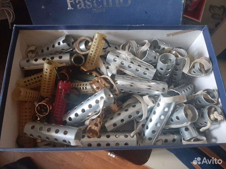 Бигуди СССР и шторка на магнитах сетка