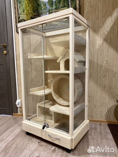 Клетка витрина для шиншилл, дегу и др грызунов