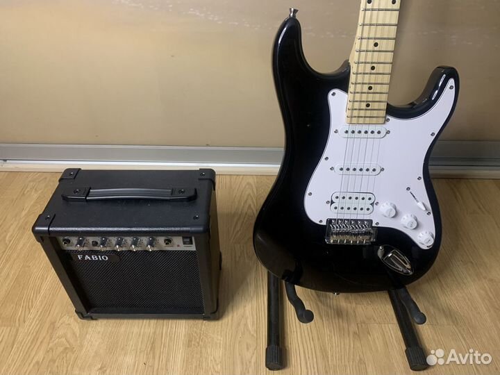 Комплект Гитара Fender Style + Мощный Комбо 20ватт