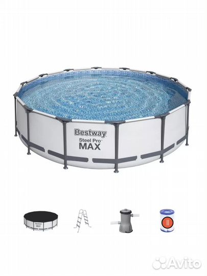 Бассейн 427х107 + фильтр+лестница Bestway 56950