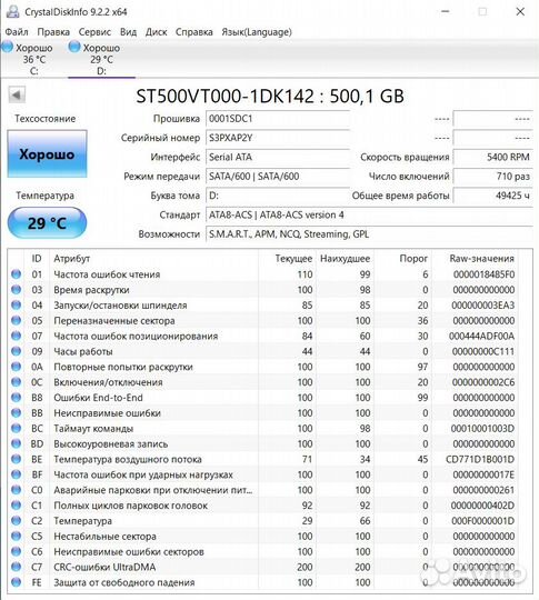 Жесткие диски 2.5 500gb, 320gb, 120gb