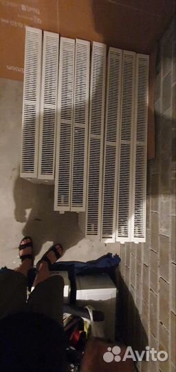 Радиатор отопления боковое подключение сталь белый