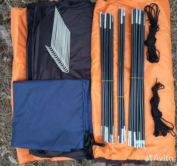 Палатка 2х комнатная с большим коридором