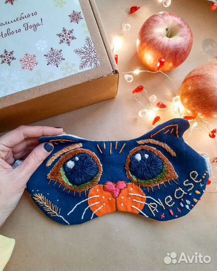 Маска для сна, ручная работа