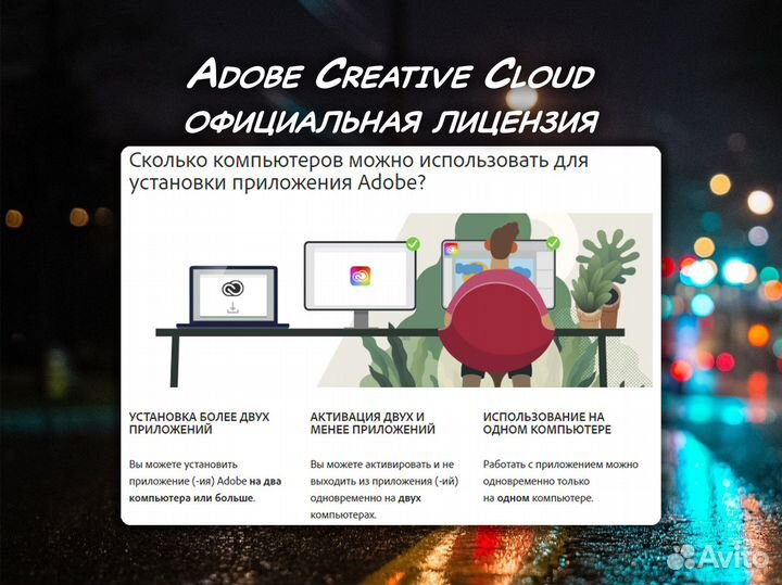 Adobe Creative Cloud 100 Гб / лицензия на 1 мес