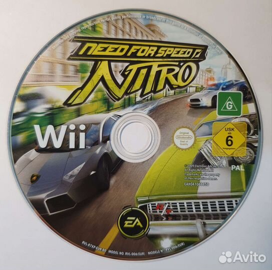 Wii Need For Speed Nitro. Лицензия